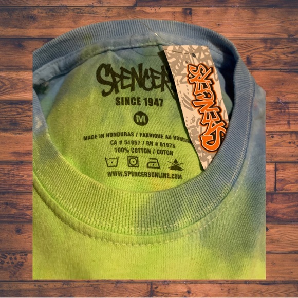 Part Time Drunk Full Time Stoner Funny 420 Shirt Spencer’s Tie Dye Rainbow - Picture 4 of 5